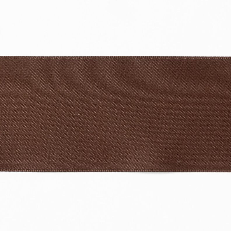 Satin Ribbon [50 mm] – dark brown,  image number 1