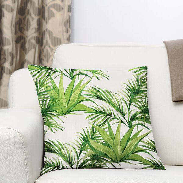 Outdoor Fabric Canvas Tropical Leaves – light green,  image number 7