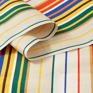 Outdoor Deckchair fabric Longitudinal stripes, 44 cm – natural, 