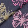 Cotton Jersey Glitter Butterflies – blue-black,  thumbnail number 6