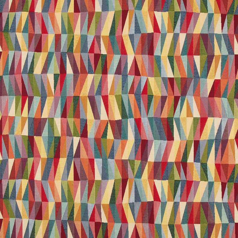 Decor Fabric Tapestry Fabric graphic zigzag – light beige/carmine, image number 1