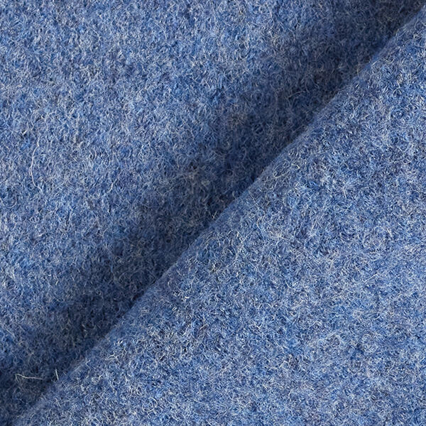Fulled woollen loden Mottled – denim blue,  image number 3