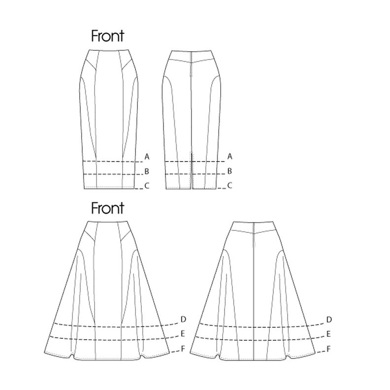 Side-Flare or Pencil Skirts, Vogue 8750 | 12 - 20,  image number 10