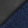 Plain Imitation Leather with Faux Fur Reverse – black/navy blue,  thumbnail number 1