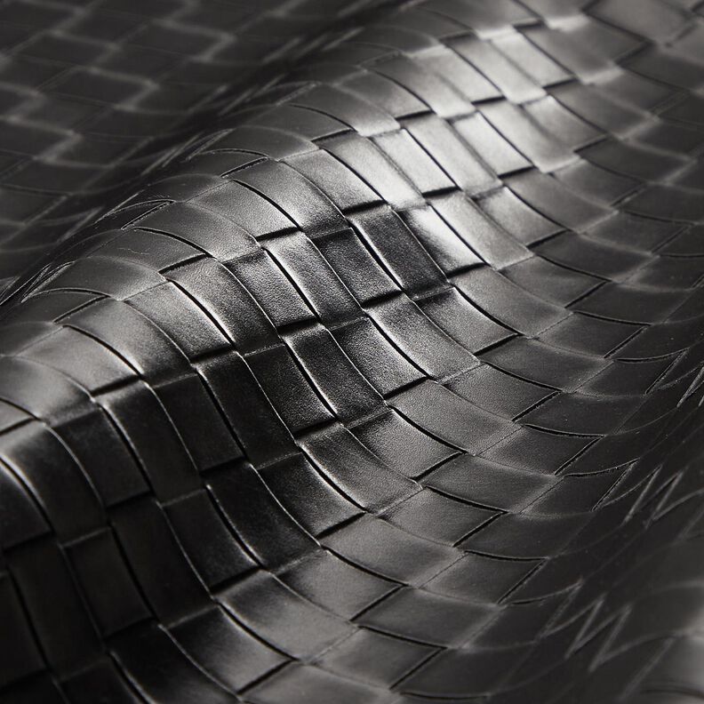 Imitation Leather Braided | Katia Fabrics – black,  image number 5