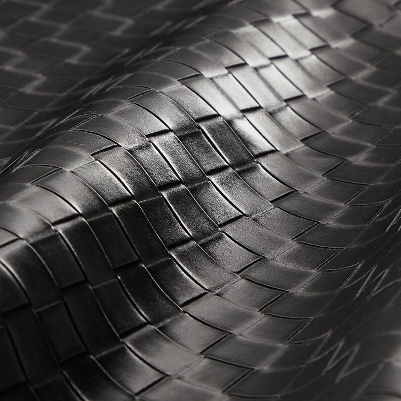 Imitation Leather Braided | Katia Fabrics – black, image number 5