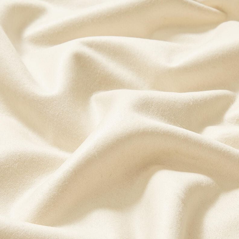 Velour fabric with faux fur backing – cream, image number 3