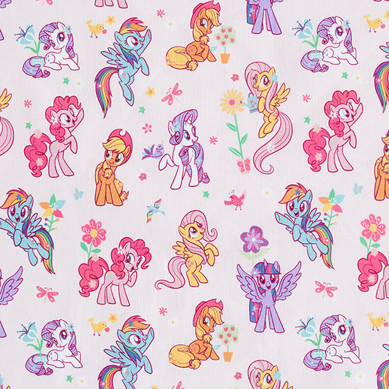 Cotton Poplin Licensed Fabric My little pony in the garden | Hasbro – rosé,  image number 1