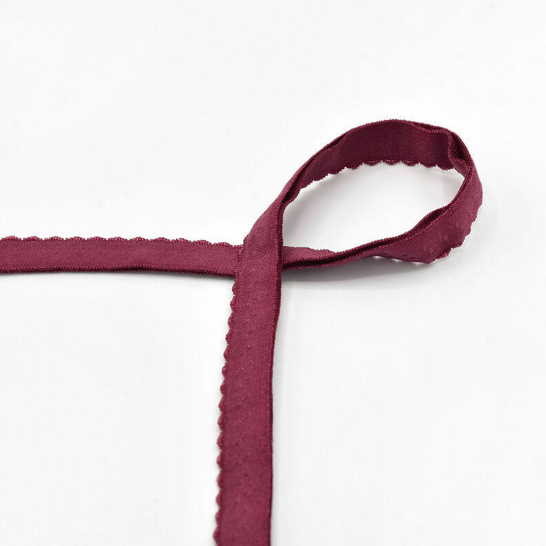 Elastic Edging Lace [20 mm] – burgundy,  image number 1