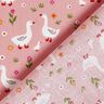 Cotton Poplin Geese in the meadow – pink,  thumbnail number 4