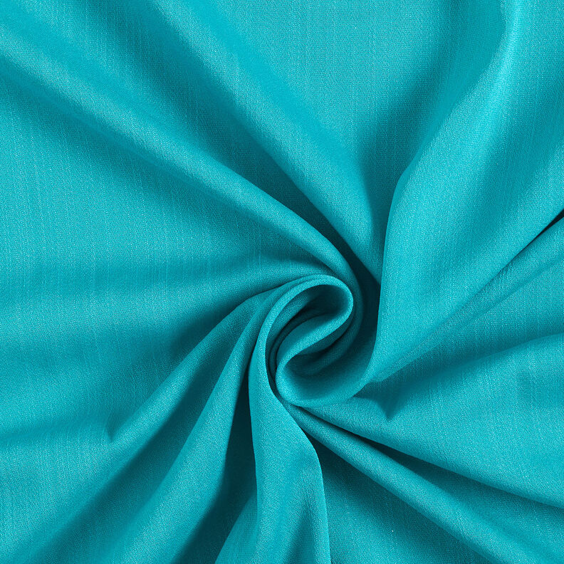 Textured cotton blend – turquoise,  image number 1