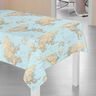 Decor Fabric Ottoman Map Tapestry – baby blue,  thumbnail number 5