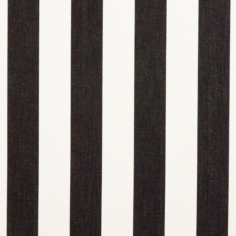 Outdoor Fabric Canvas Block Stripes – black/ivory,  image number 1