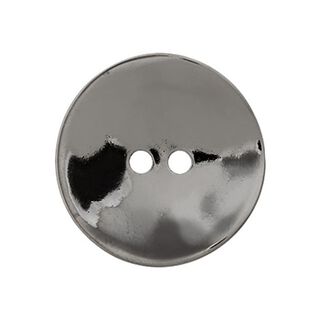 Metal 2-Hole Button  – anthracite, 