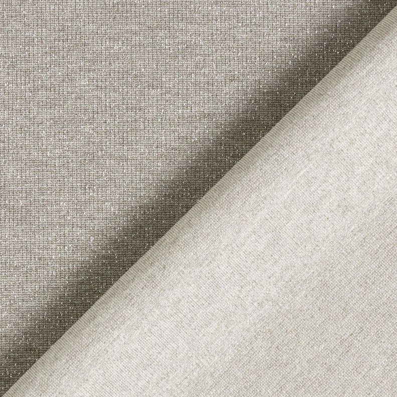 jacquard knit glitter melange – beige/metallic silver,  image number 4