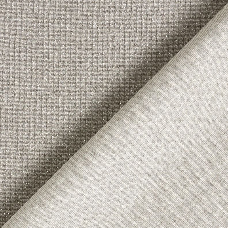jacquard knit glitter melange – beige/metallic silver, image number 4