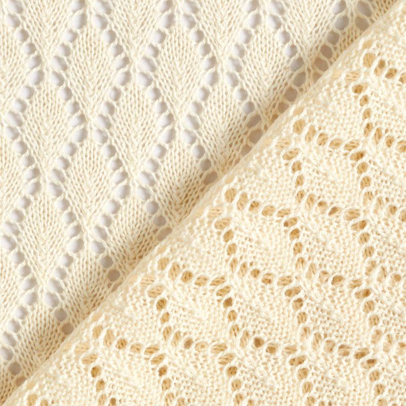 Knit Fabric Crochette – offwhite, image number 5