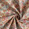 Decor Fabric Half Panama Large Flowers – natural/pink,  thumbnail number 3