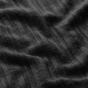 Plain ribbed knit – black, 