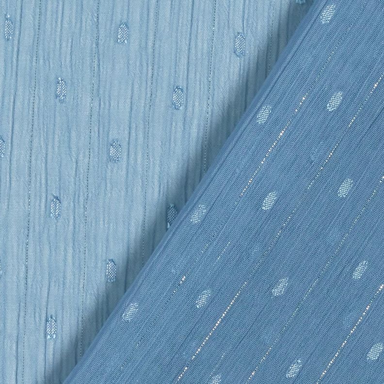 Metallic pinstripe chiffon dobby – brilliant blue/metallic silver,  image number 4