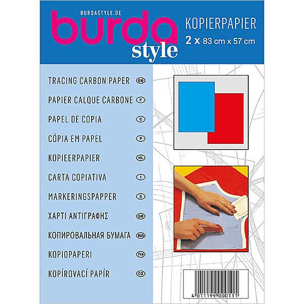 Burda Tracing Carbon Paper – blue and red,  image number 1