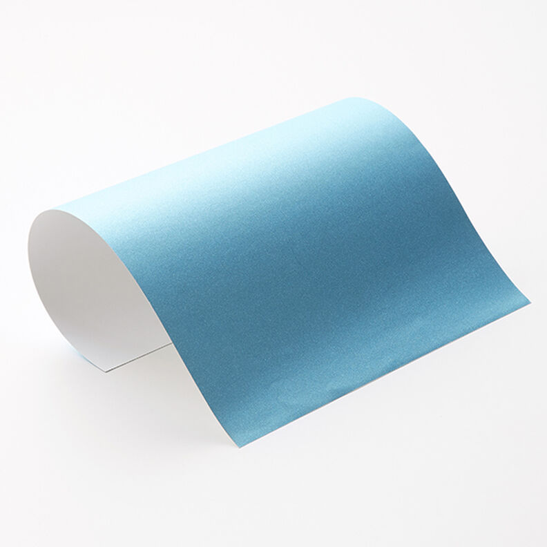 Shimmery vinyl film Din A4 – aqua blue,  image number 1