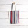 Outdoor Fabric Canvas mixed stripes – white/navy blue,  thumbnail number 7
