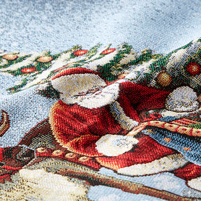 Decor Tapestry Fabric Santa Claus with Reindeer – blue, 