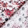 viscose fabric Sea of Daisies – white/purple,  thumbnail number 4
