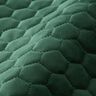 Upholstery Fabric Velvet Honeycomb Quilt – dark green,  thumbnail number 2