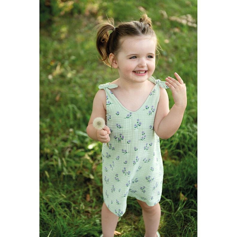 Double Gauze/Muslin Little flowers | Poppy Fabrics – light dusky pink,  image number 6