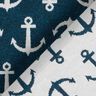 Decor Fabric Jacquard anchor – ocean blue/white,  thumbnail number 4