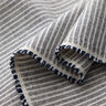 Decor Fabric Half Panama Subtle Stripes – natural/midnight blue,  thumbnail number 3