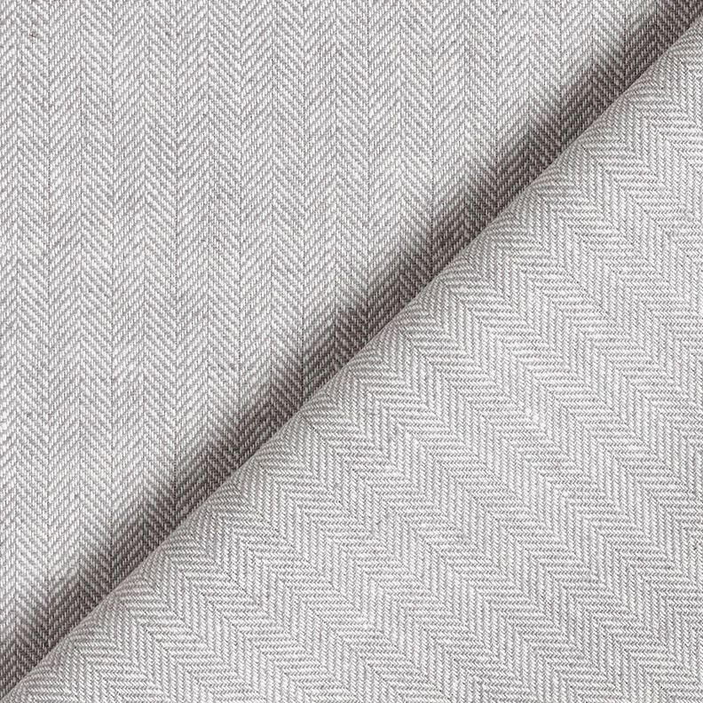 Herringbone Linen Cotton Blend – silver, image number 4