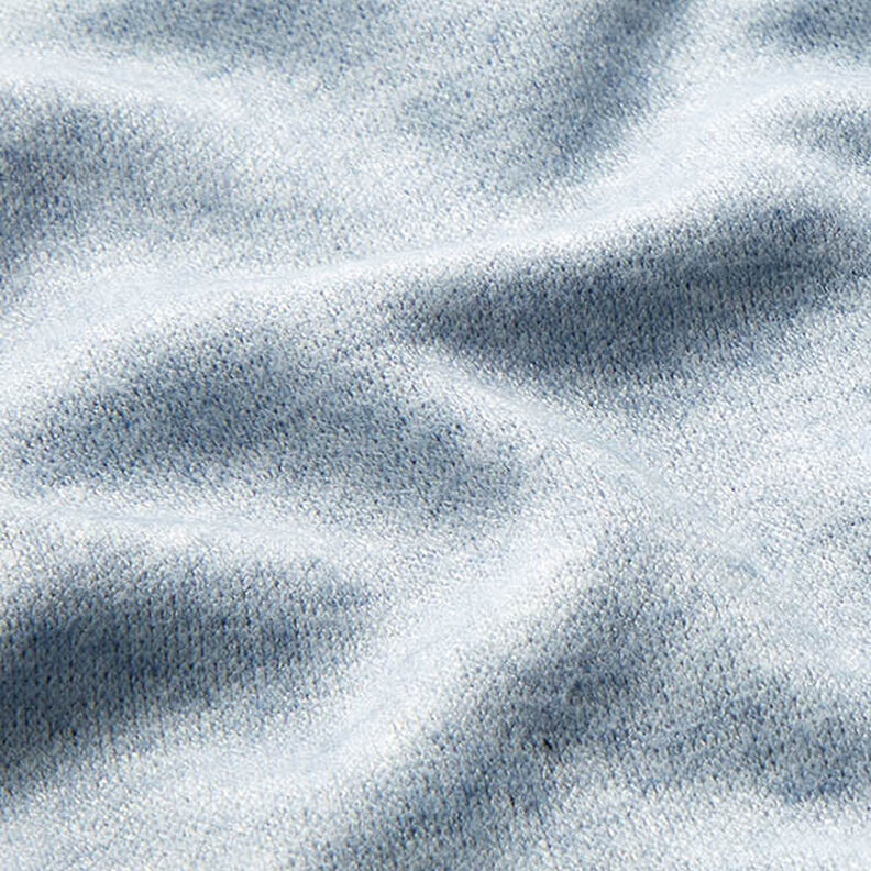 Knit Fabric Viscose Blend Mottled – baby blue,  image number 2
