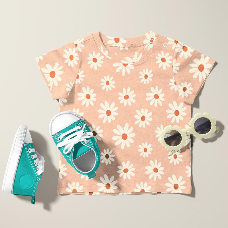 Cotton Blend Jersey Little flowers – light dusky pink, image number 6