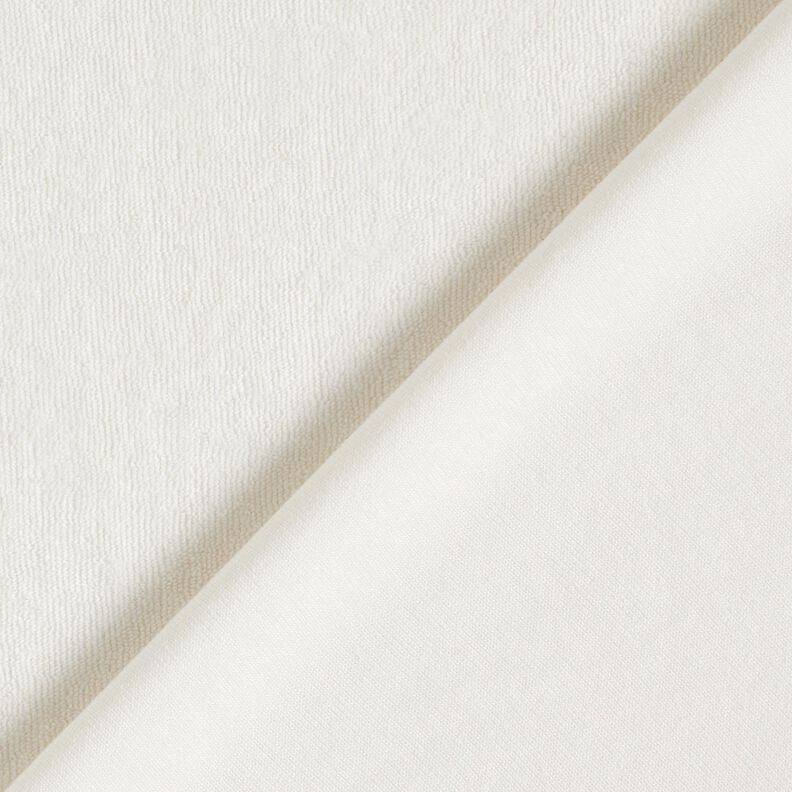 Towelling Fabric Stretch Plain – ivory,  image number 3