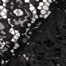 Lace with double-sided floral scalloped edge – black,  thumbnail number 5