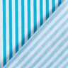 Cotton Poplin narrow stripes – turquoise/white,  thumbnail number 4