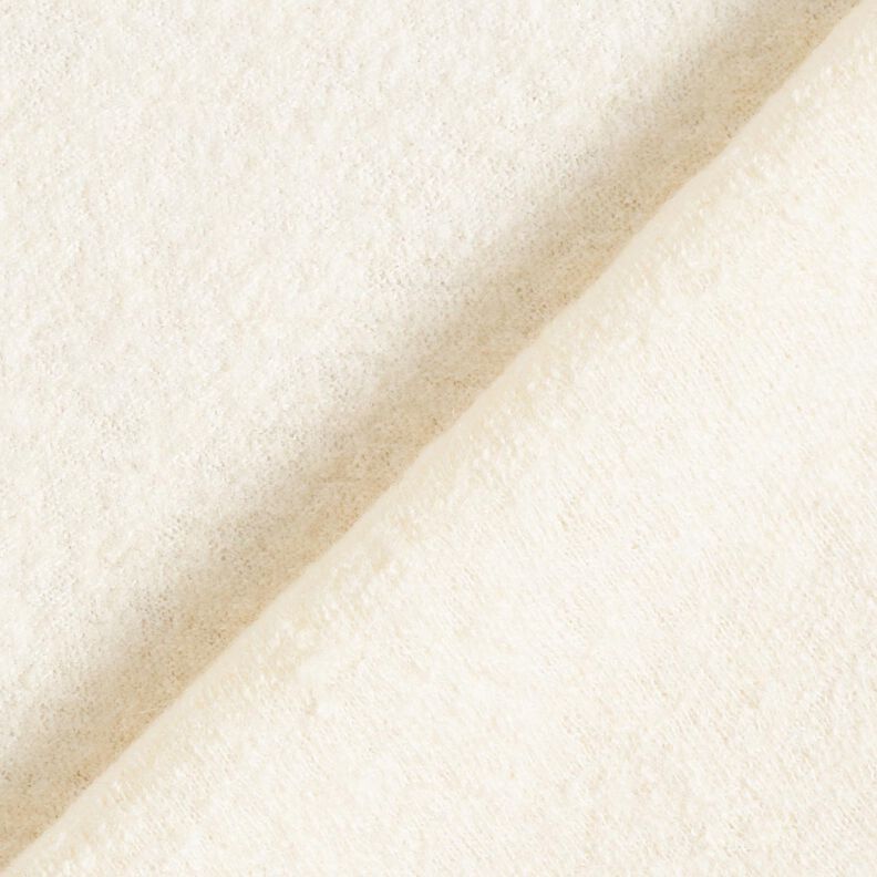 Lightweight viscose and wool blend knitted fabric – offwhite,  image number 3