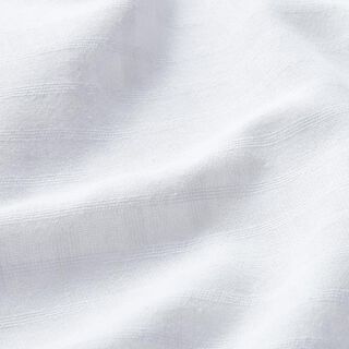 Textured check cotton fabric – white, 