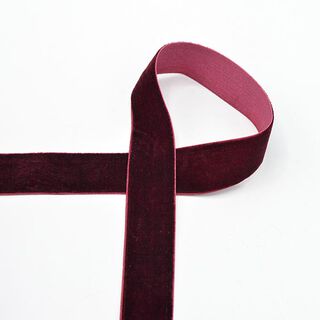 Velvet ribbon [25 mm] – burgundy, 