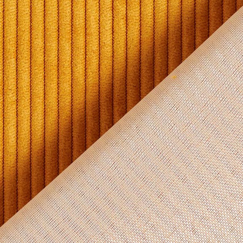 Upholstery Fabric Cord-Look Fjord – curry yellow,  image number 3