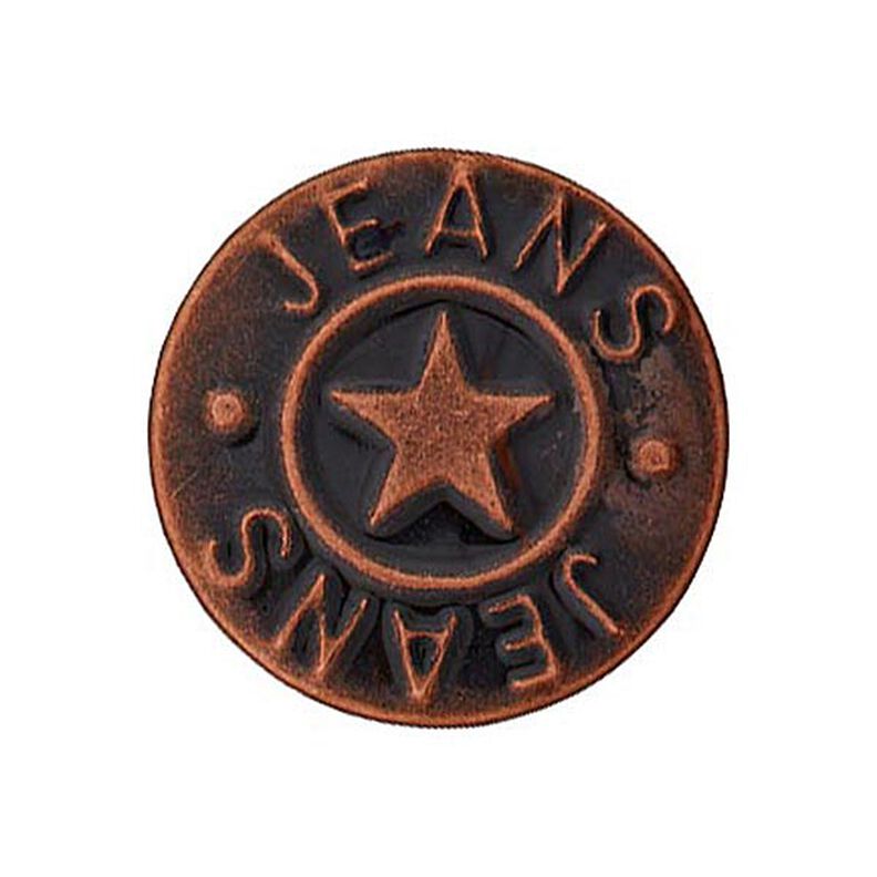 Patent Jeans Button Star – copper,  image number 1