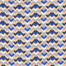 Retro Print Lightweight Satin – indigo/beige,  thumbnail number 1