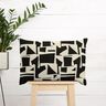 Decor Fabric Jacquard abstract, textured – black/offwhite,  thumbnail number 7