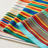 Outdoor Deckchair fabric Longitudinal stripes 44 cm – taupe/light turquoise,  thumbnail number 4