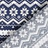 Cotton Poplin Norwegian pattern – midnight blue,  thumbnail number 4