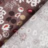 Muslin dreamy flower meadow, smooth – chocolate,  thumbnail number 5