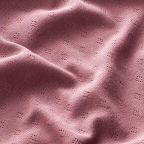 Fine Jersey Knit with Openwork – pastel violet, 